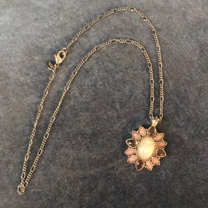 Gold Vintage Flower Necklace